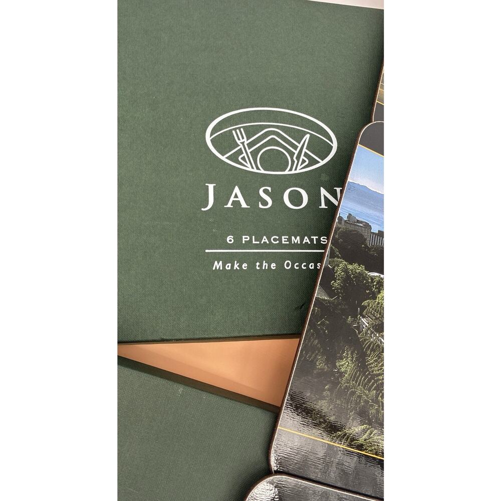 Jason Placemats 6 New New Zealand Picturesque Sites Cork Backed - Picture 3 of 11